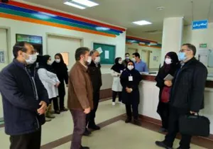 بازدید رئیس گروه پاسخگویی به شکایات وزارت وهیات همراه، از شبکه بهداشت وبیمارستان ورزقان