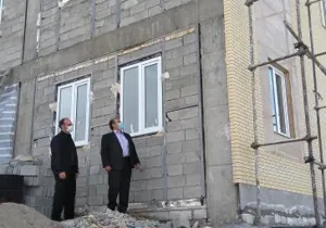 بازدید رئیس شبکه بهداشت ودرمان ورزقان از پروژه درحال احداث ستاد شبکه
