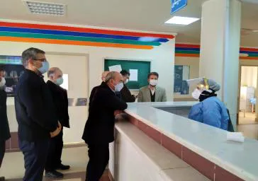بازدید سرزده رئیس دانشگاه علوم پزشکی تبریز از مرکزبهداشتی درمانی خارواناوبیمارستان علامه جعفری ورزقان 